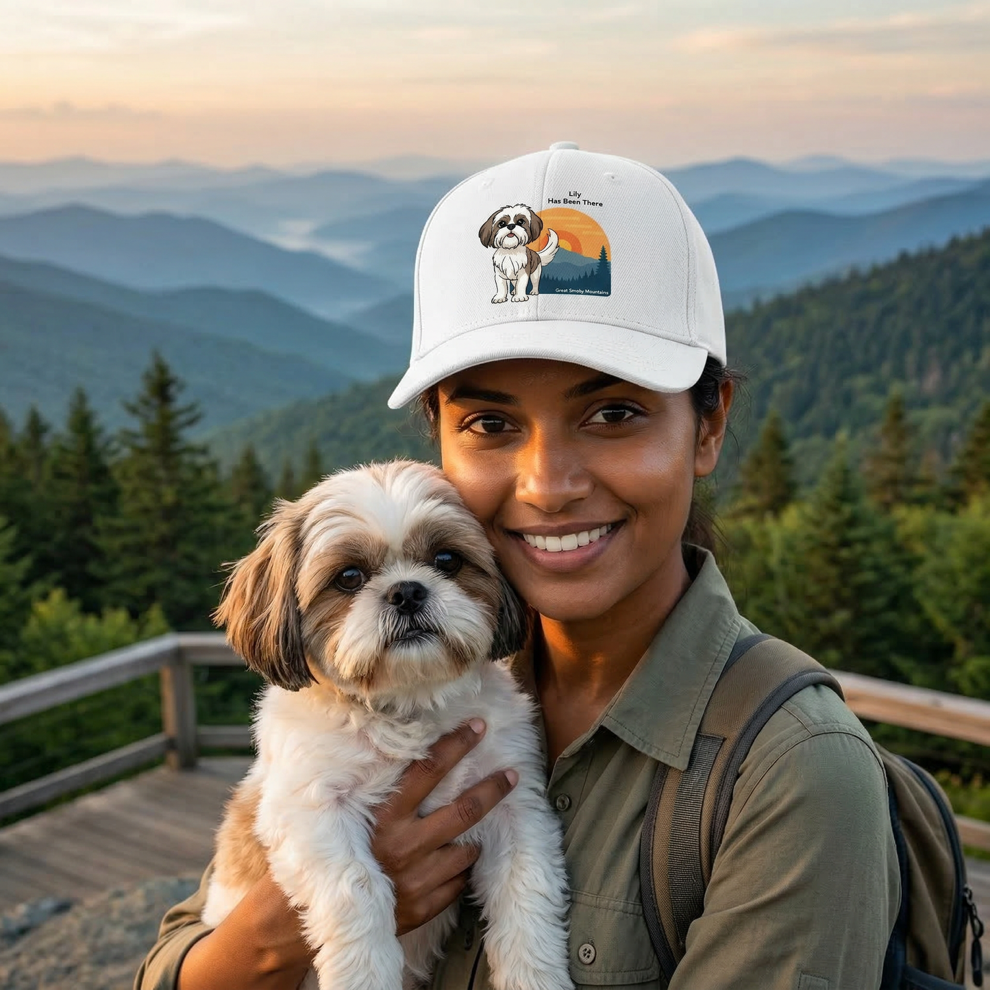 Personalized Dog National Park Snapback Hat