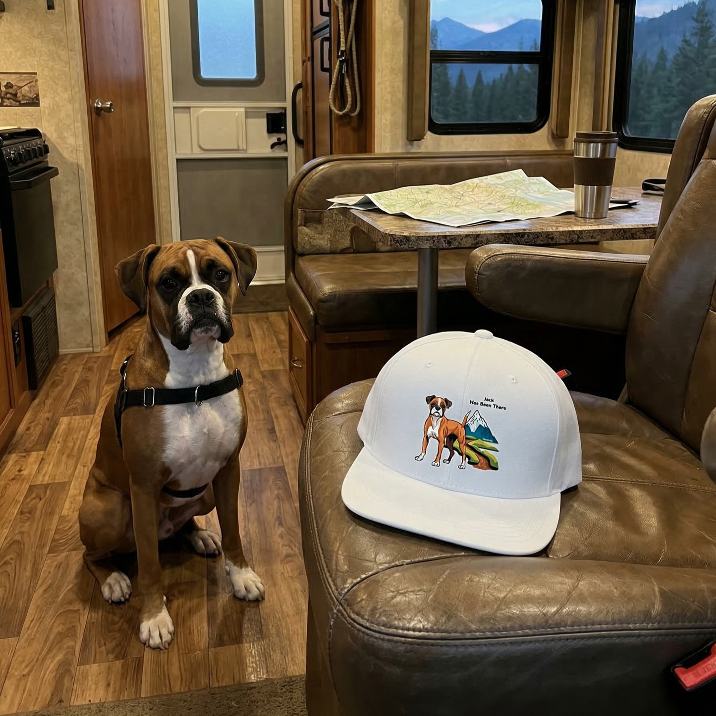 Personalized Dog Outdoor Adventure Snapback Hat