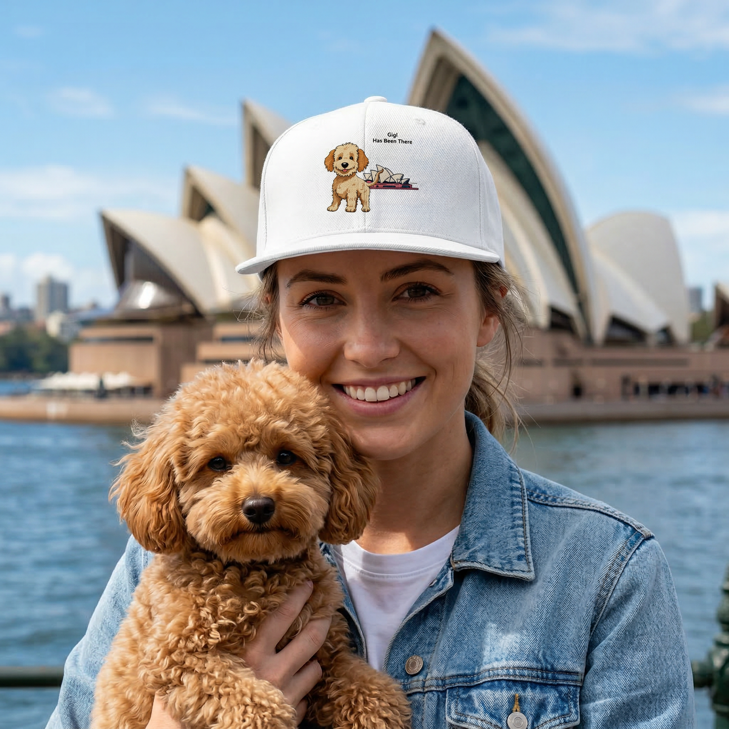 Personalized Dog World Travel Snapback Hat